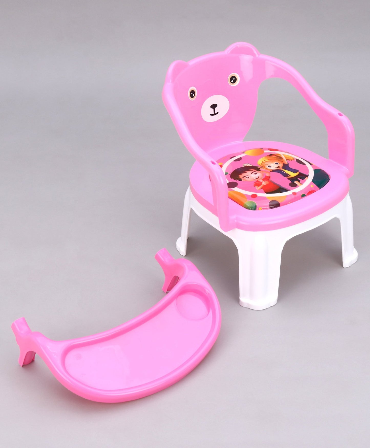 Kids Chair With Cushion Seat Pink