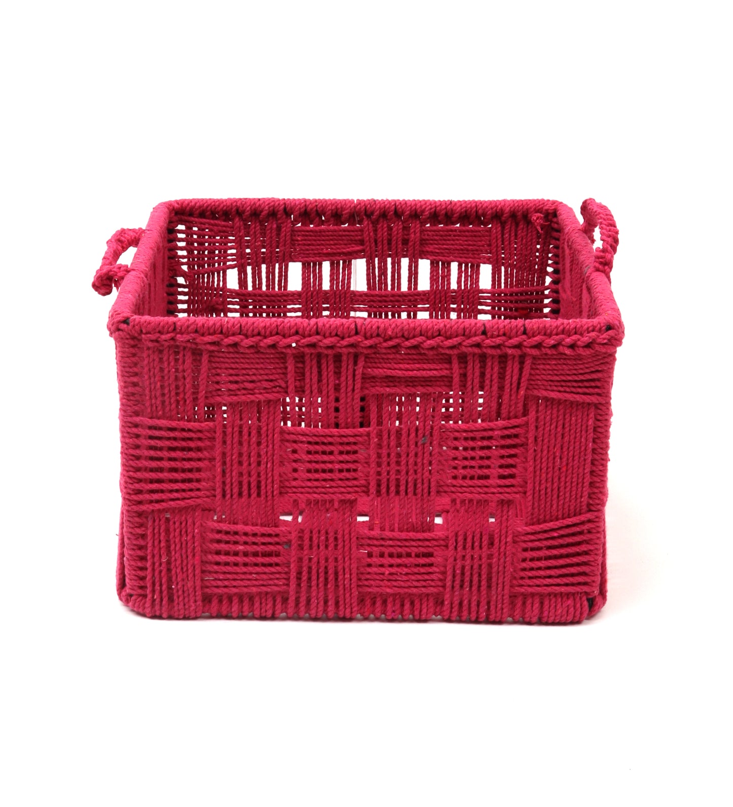 Cotton Rope Basket Red (Large)
