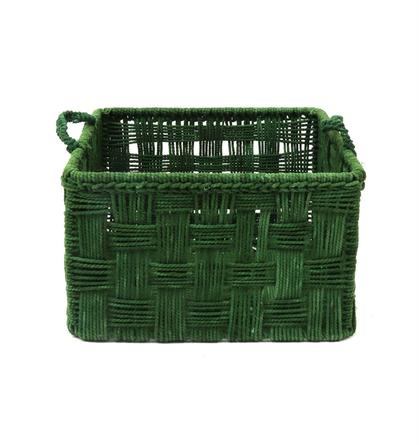 Cotton Rope Basket Green (Large)