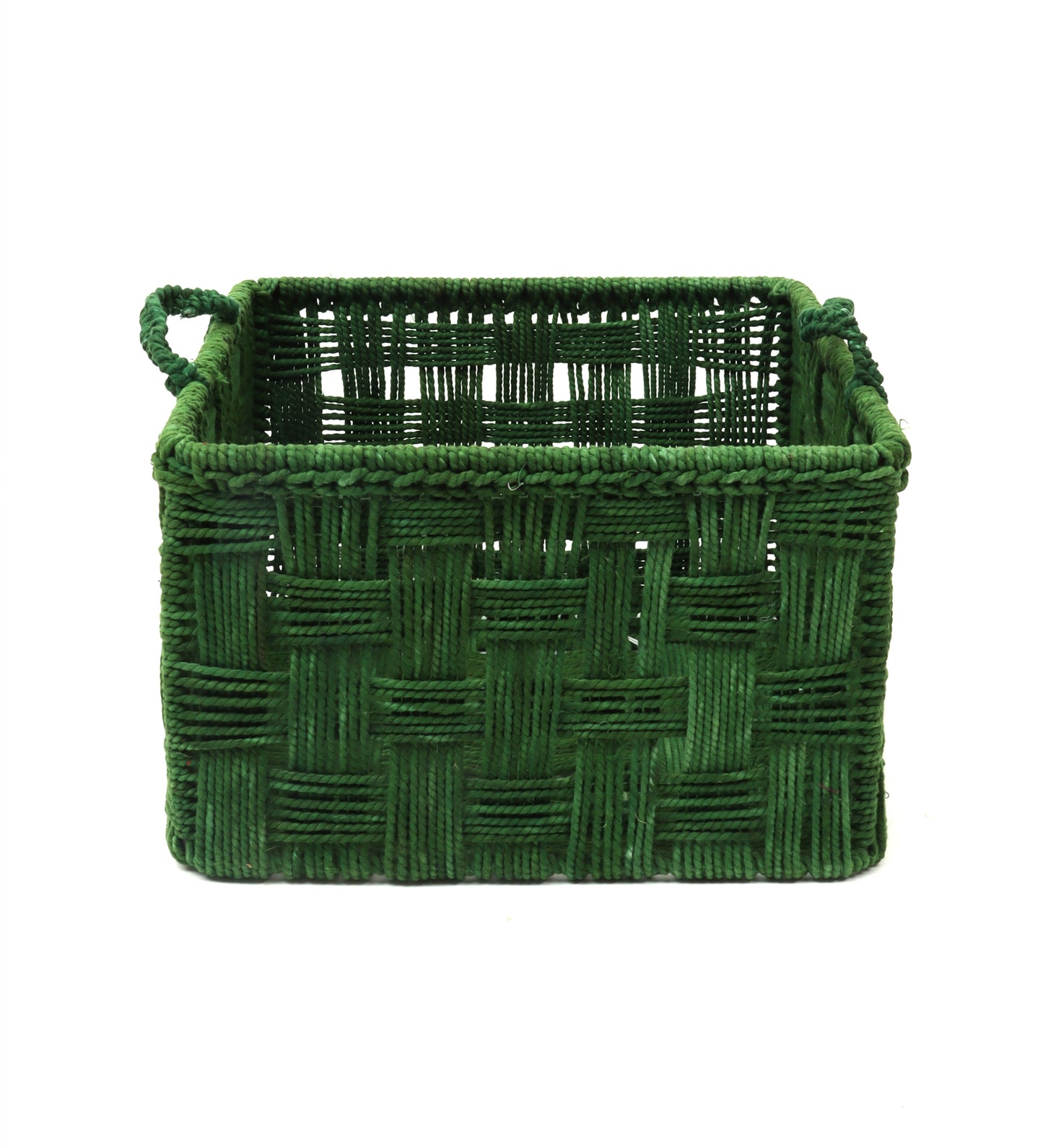 Cotton Rope Basket Green (Large)