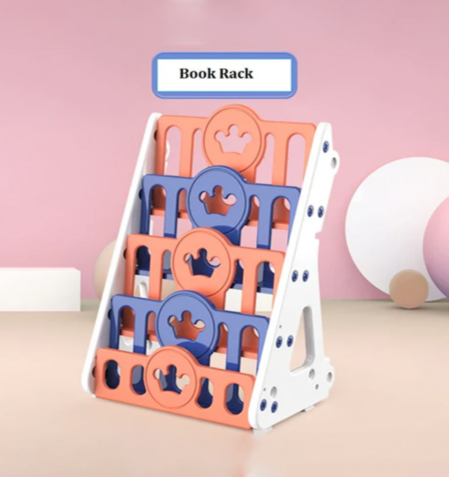 Book Rack Red Blue