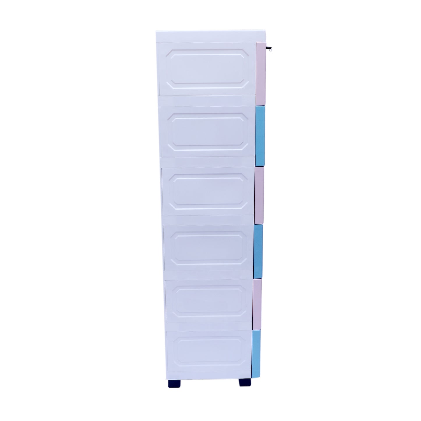 Soft Hued Chest of Drawer Pink & Blue