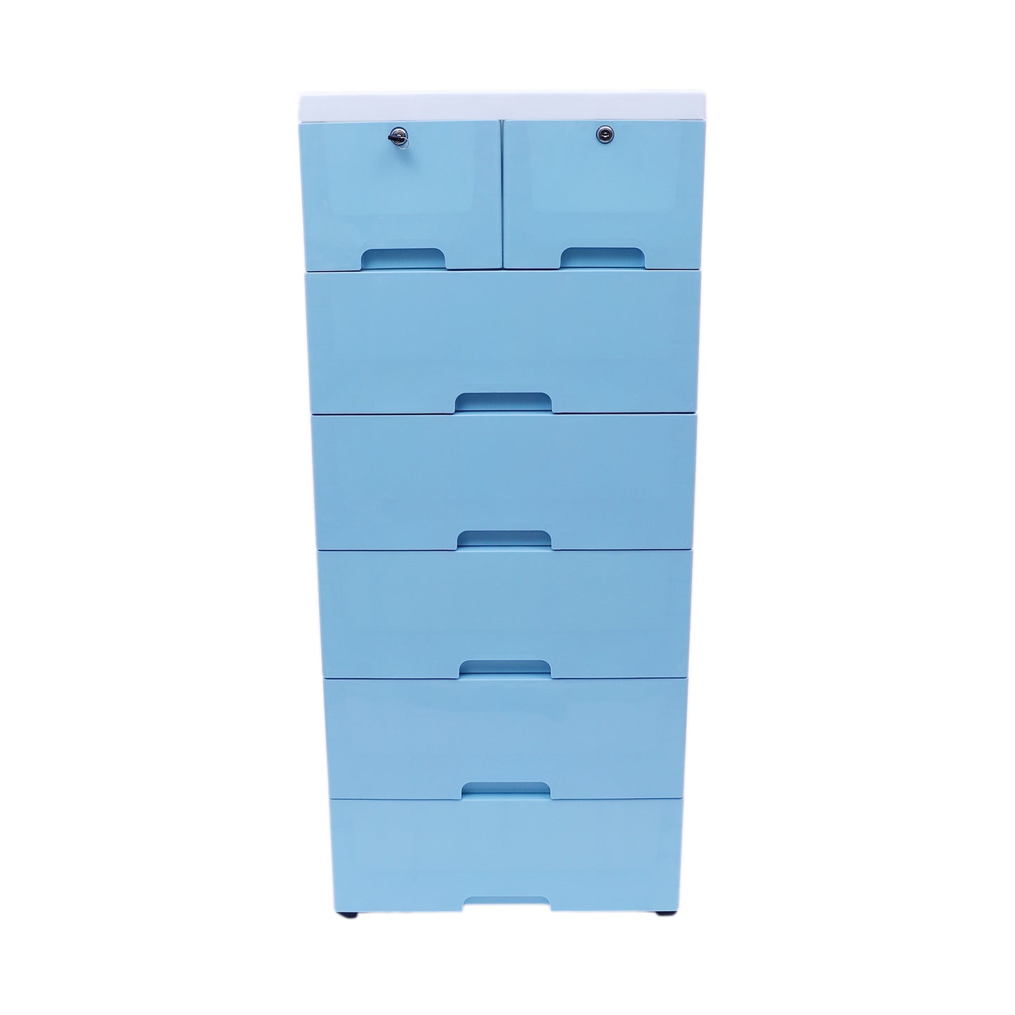 Soft Hued Chest of Drawer Blue