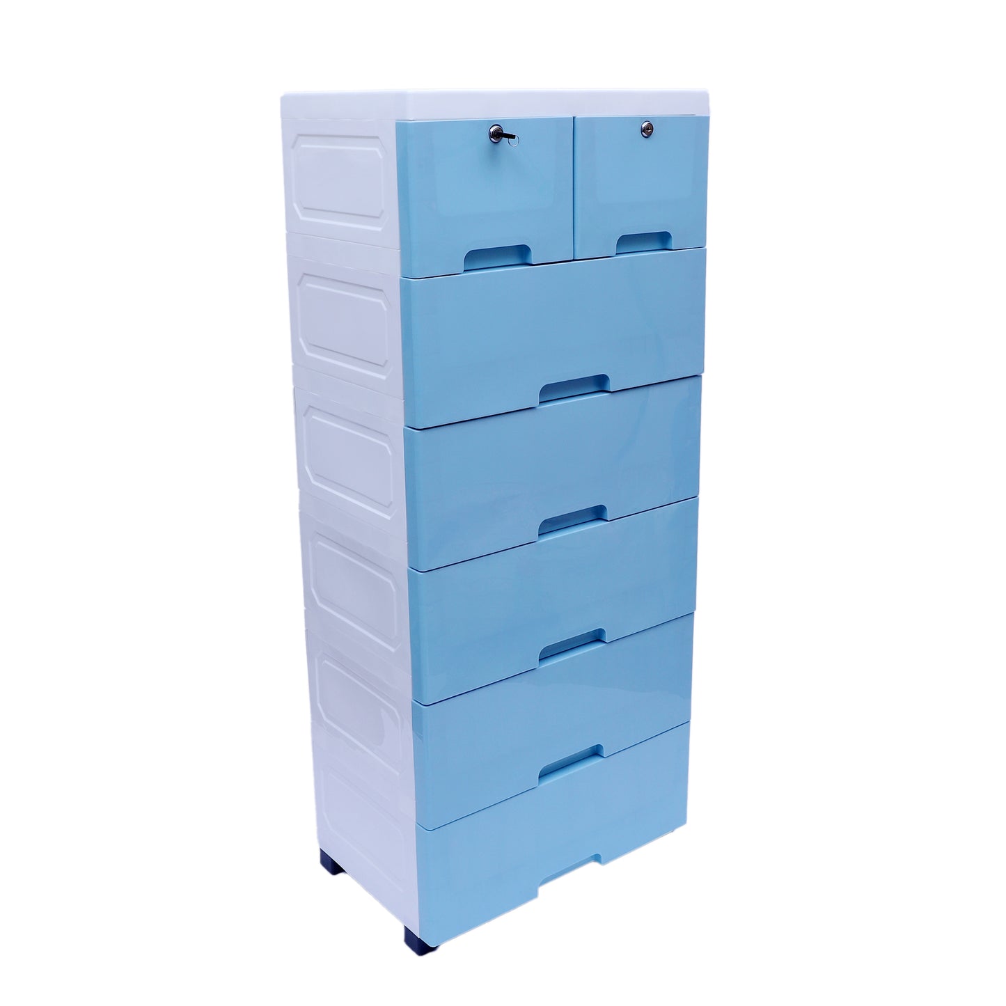 Soft Hued Chest of Drawer Blue