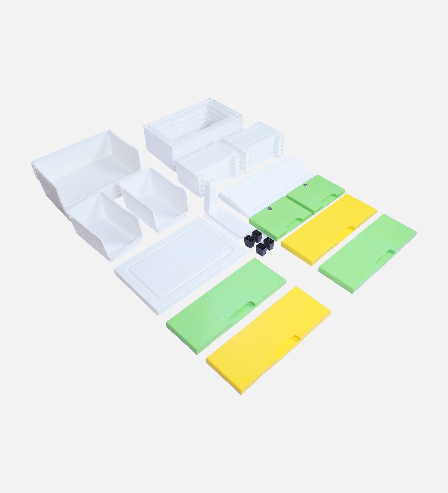 Soft Hued Chest Of Drawer Green & Yellow