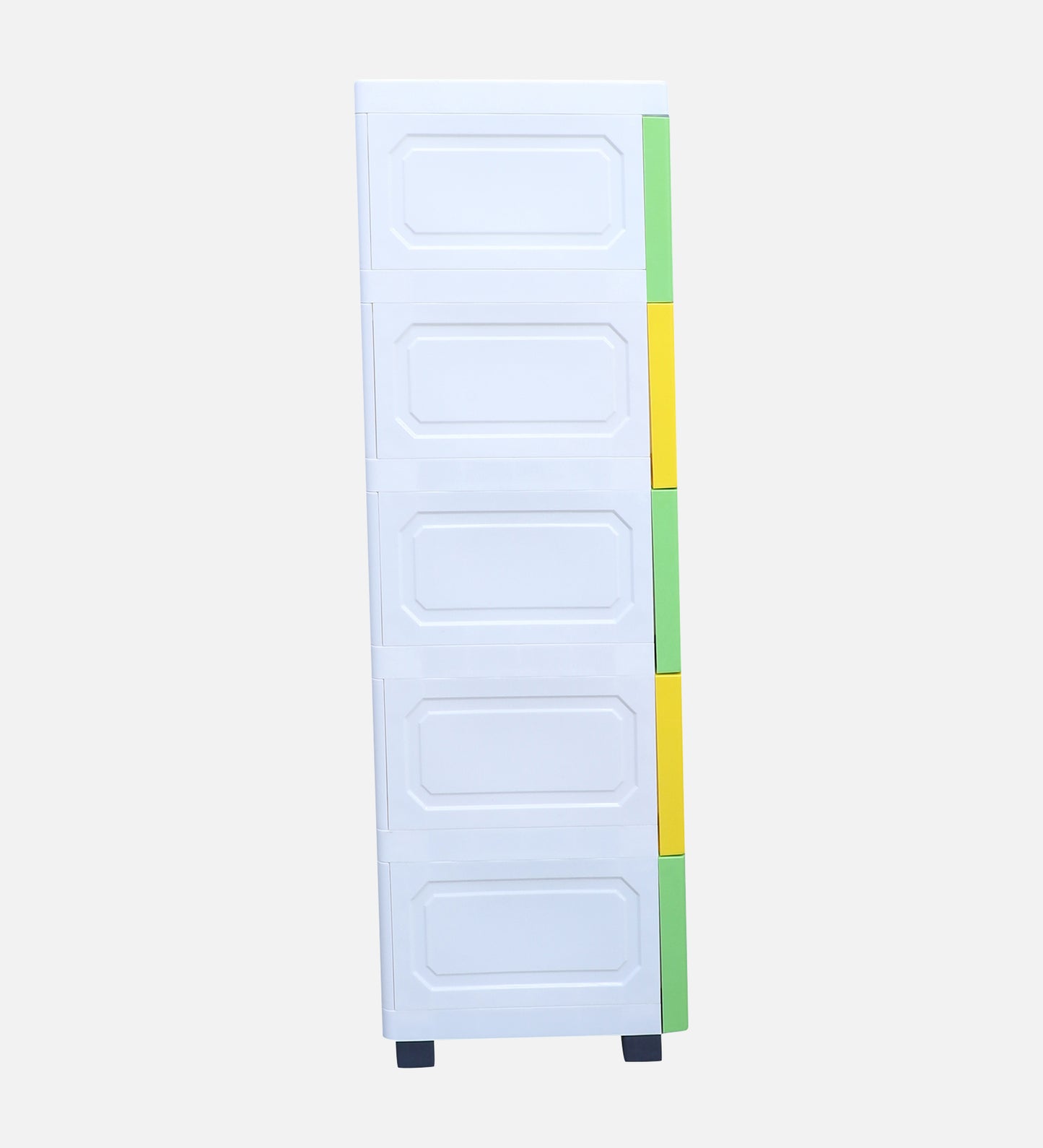 Soft Hued Chest Of Drawer Green & Yellow