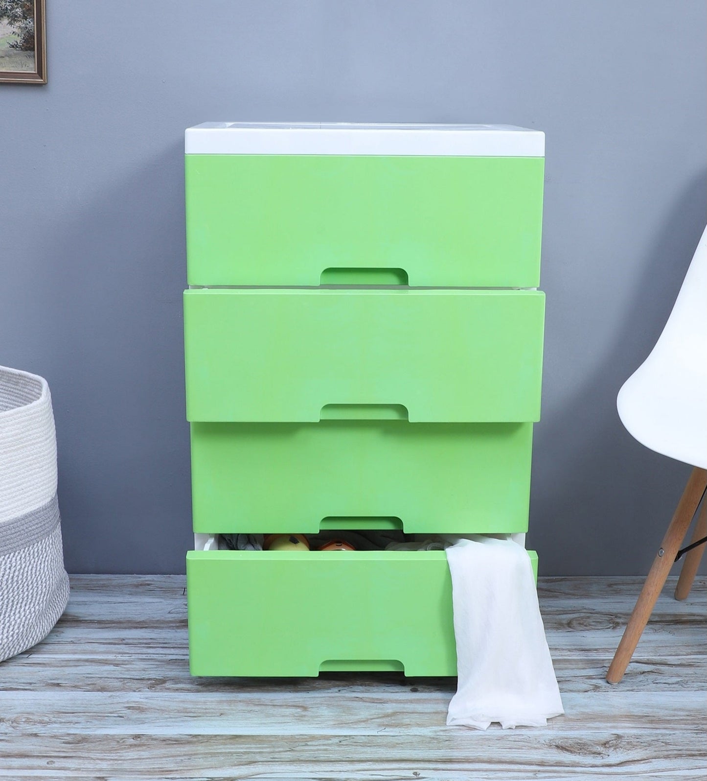 Soft Hued Chest Of Drawer Green