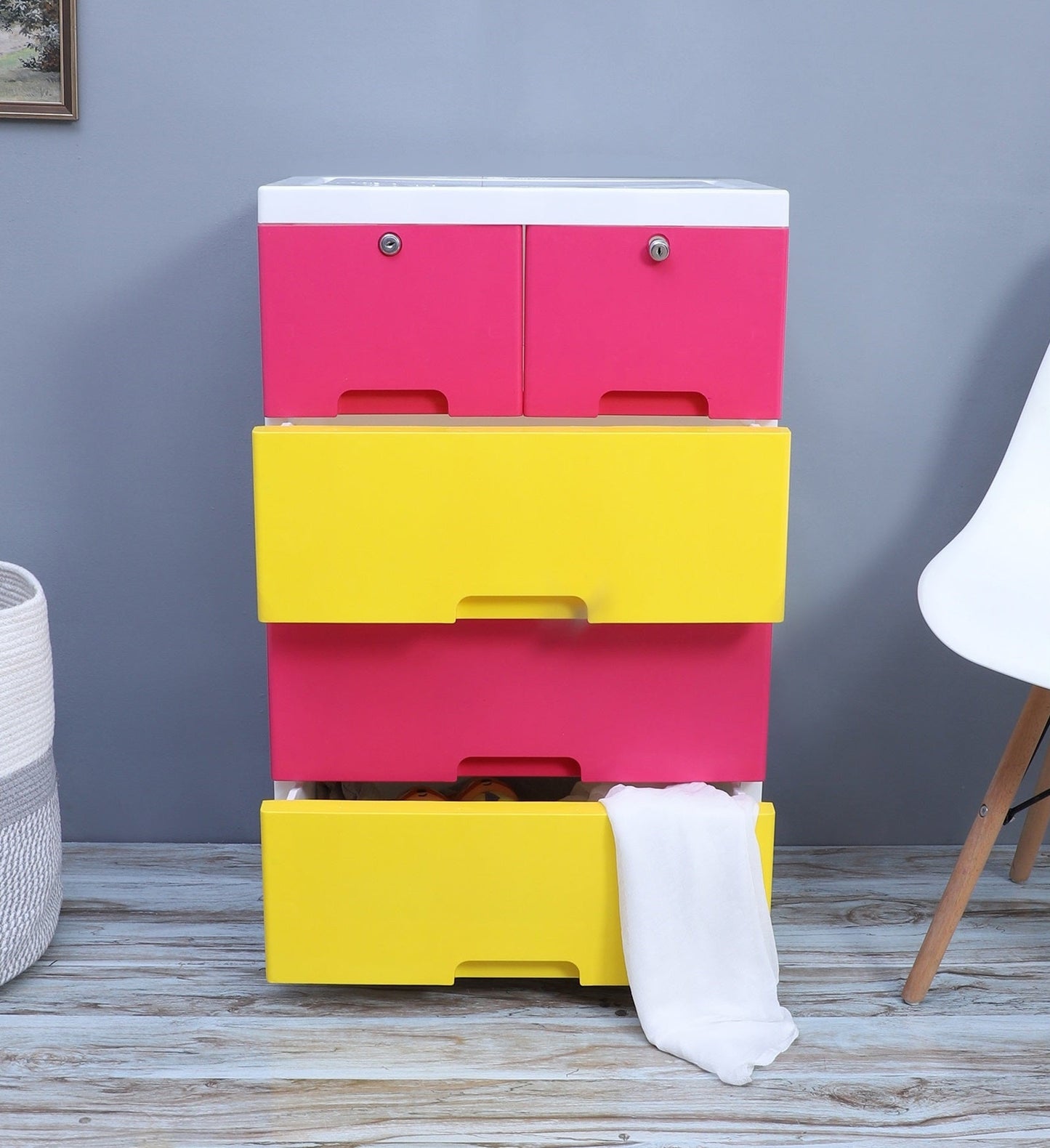 Soft Hued Chest Of Drawer