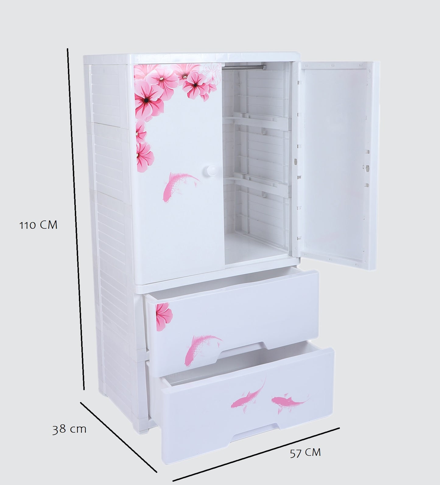 Pink Flowers Wardrobe (Small)