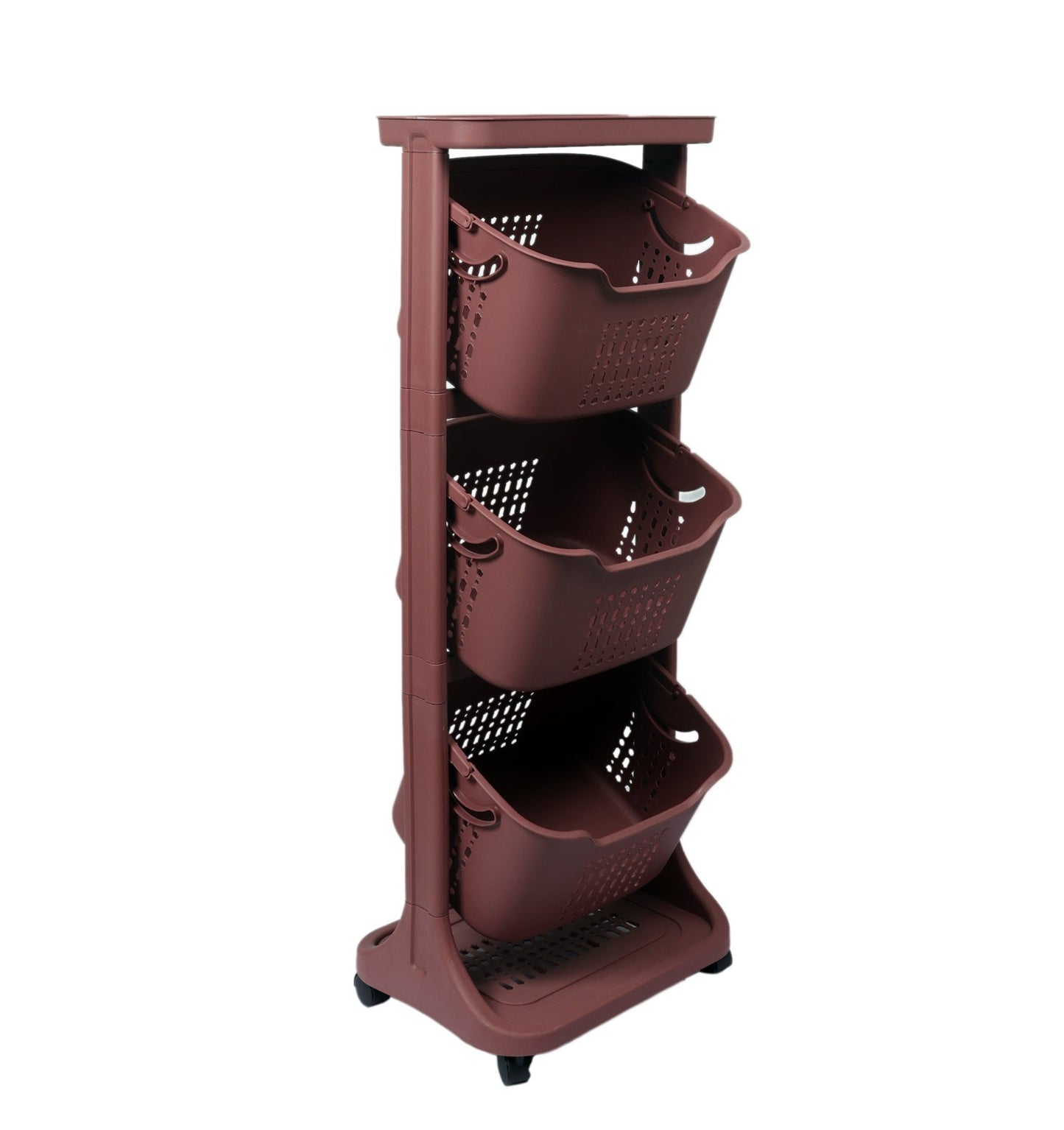 Storage Rolling Cart (Brown)