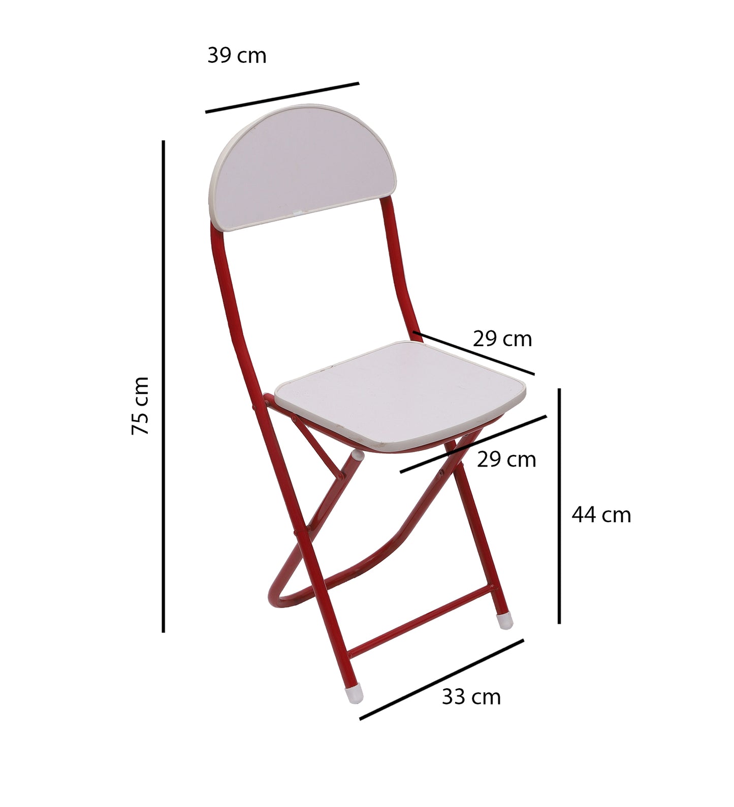 Foldable Table Chair Set White (Large)