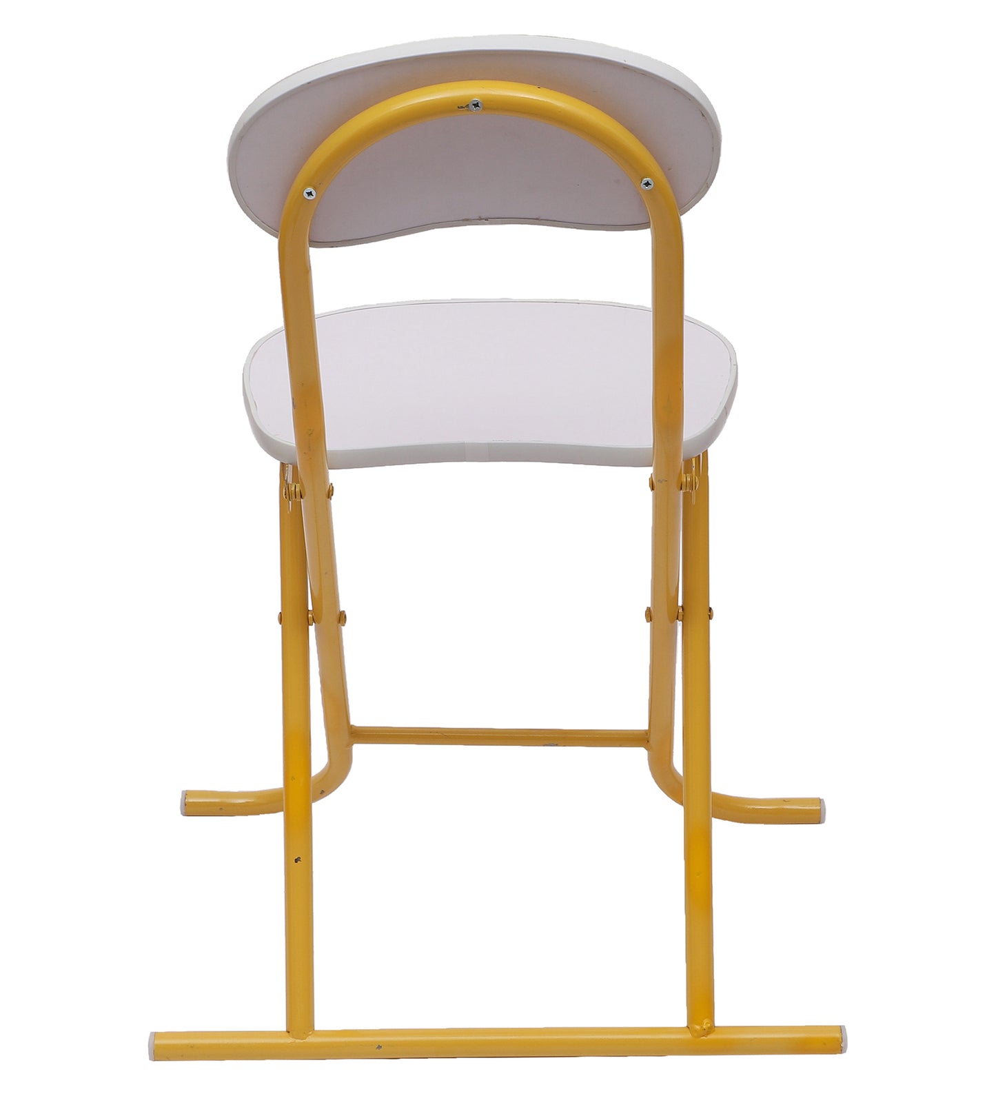 Foldable Round Table Chair Set White (Large)