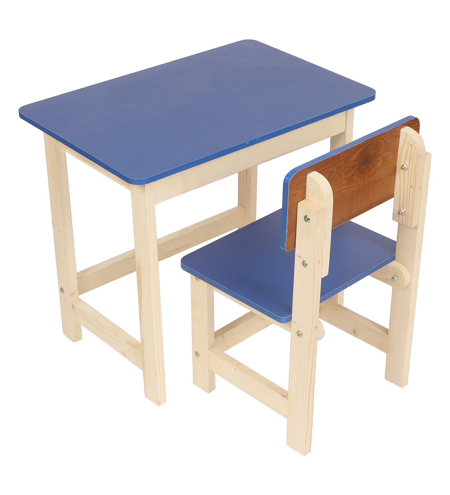 Wooden Table Chair Set Blue (3-6 yrs)