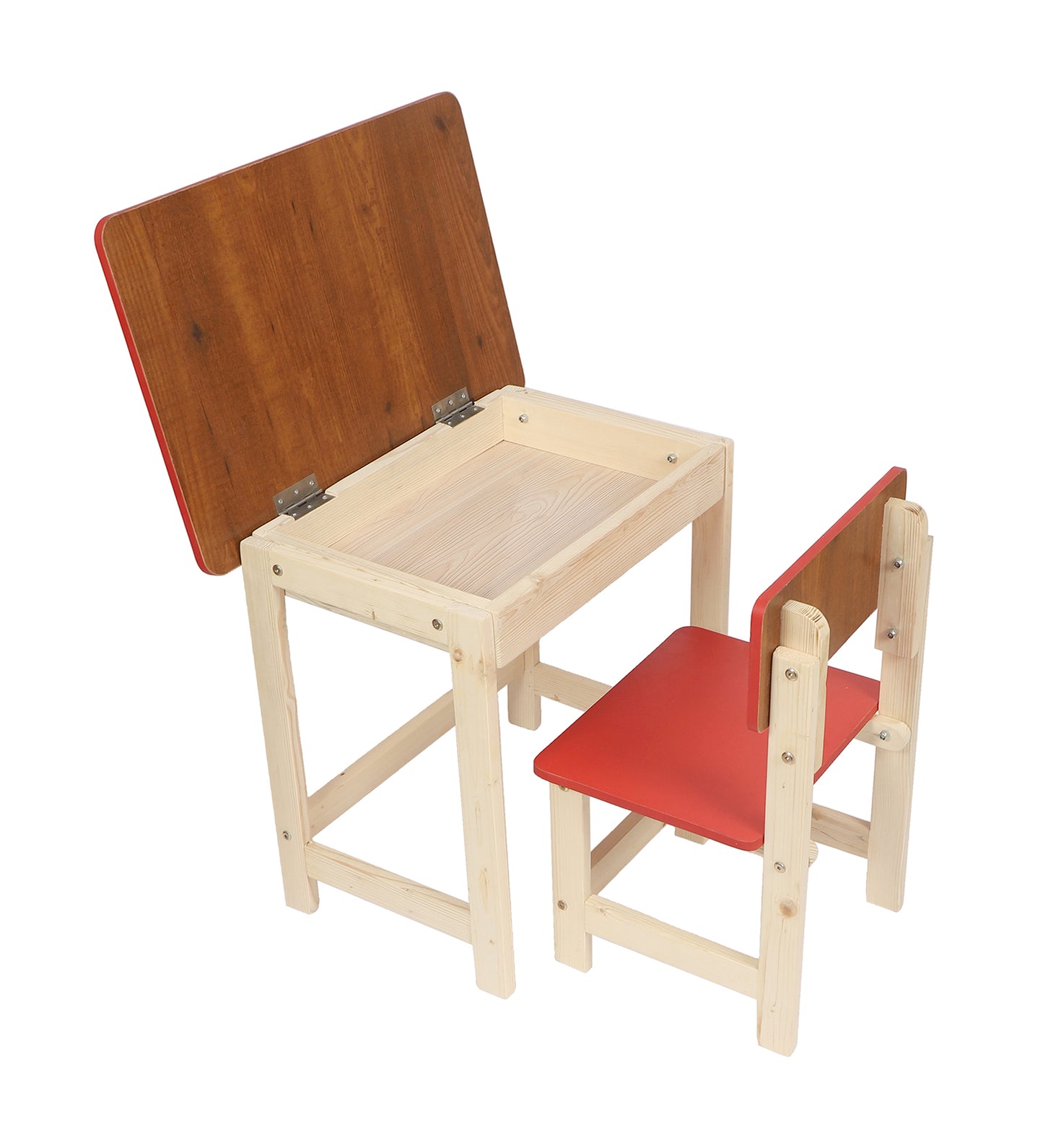 Wooden Table Chair Set Red (3-6 yrs)