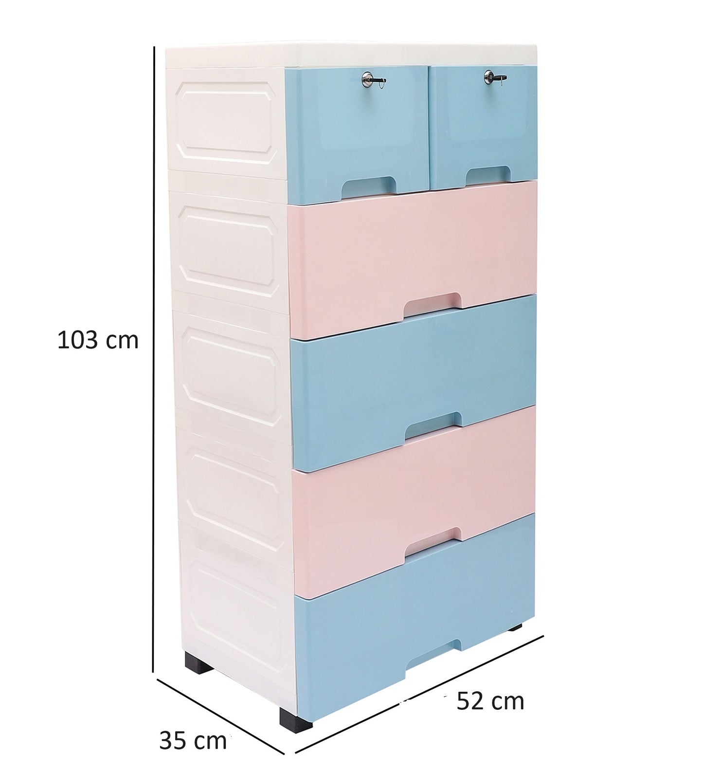 Soft Hued Chest Of Drawer