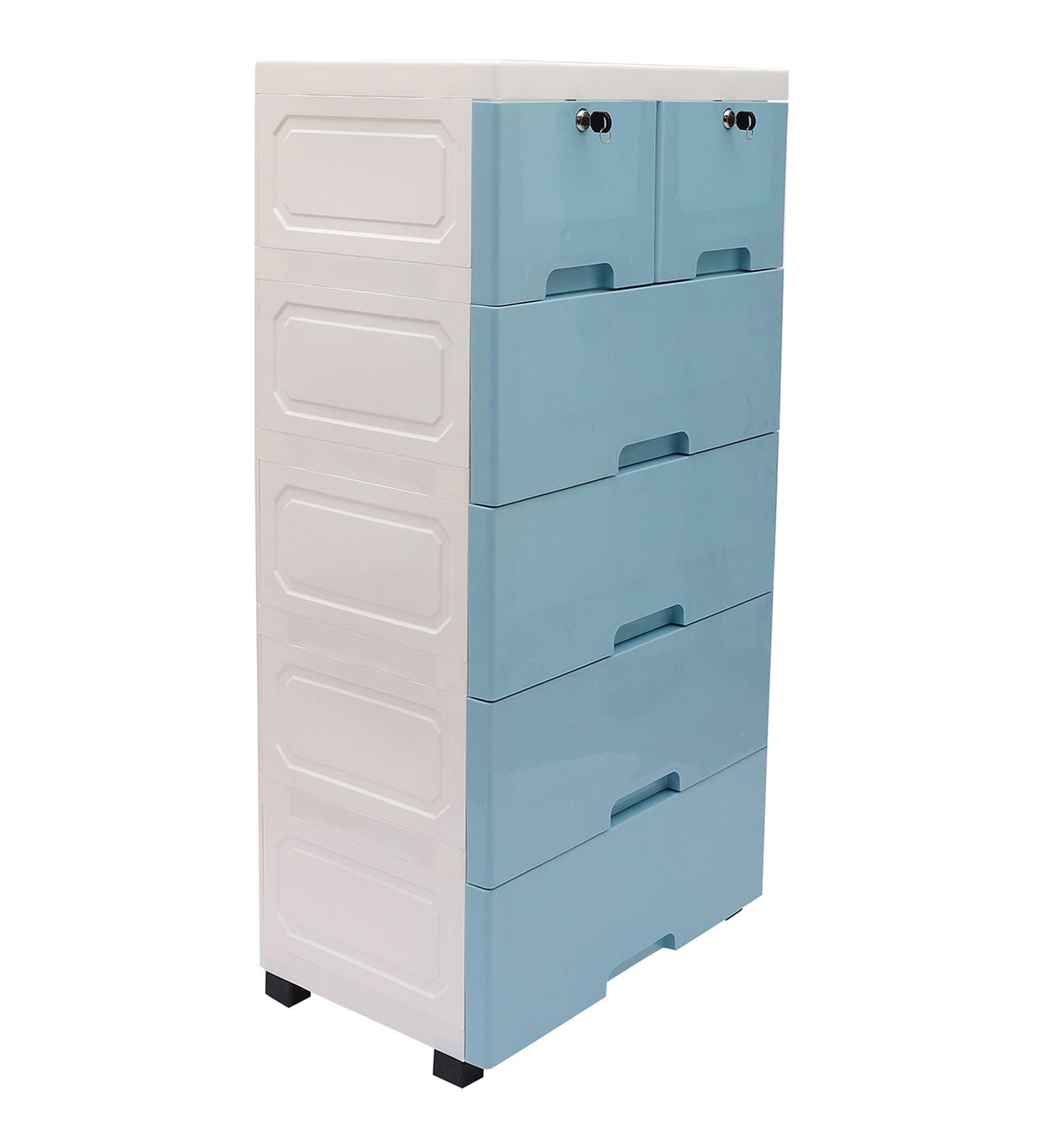 Soft Hued Chest Of Drawer Blue