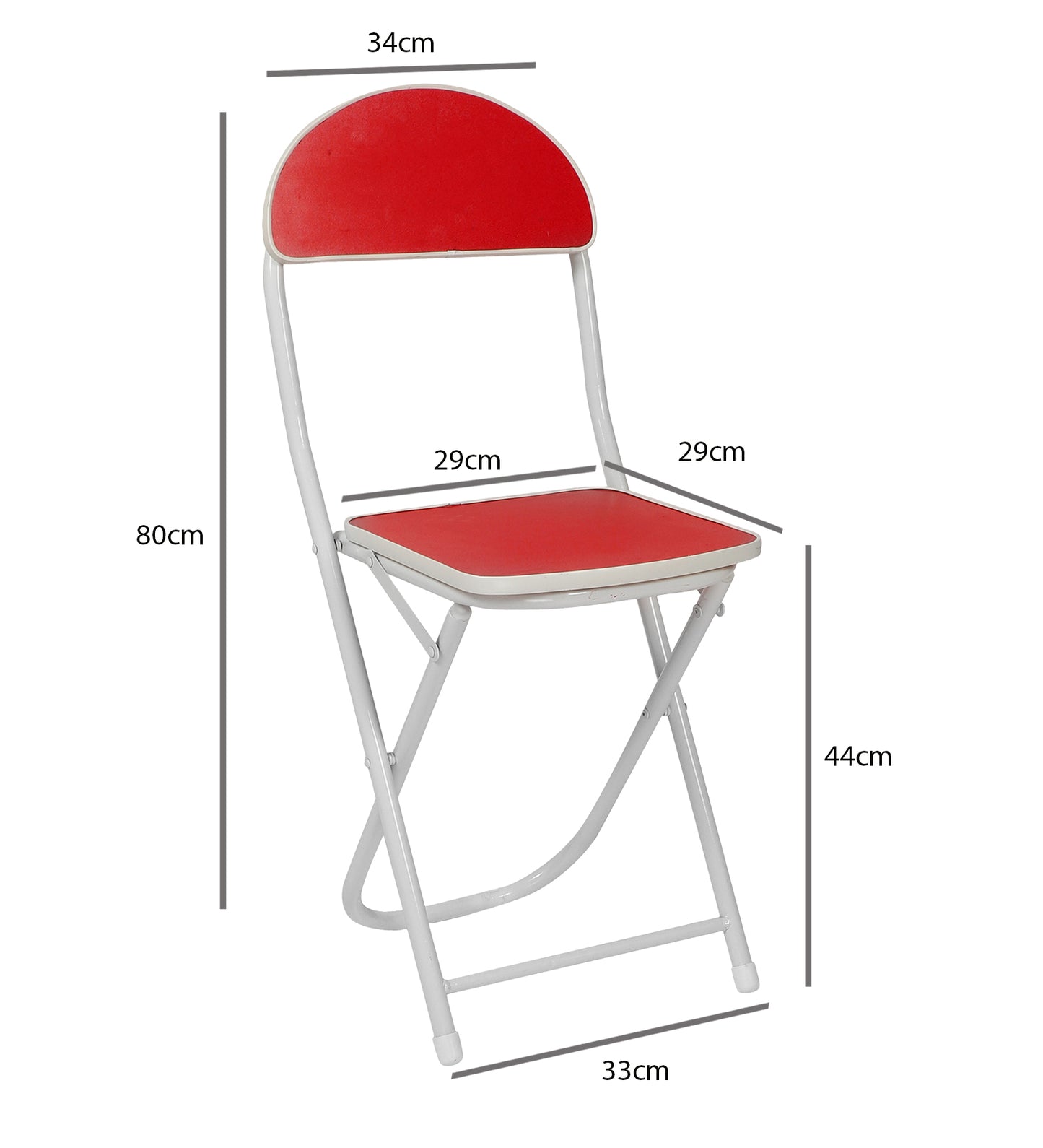 Foldable Table Chair Set Red (Large)