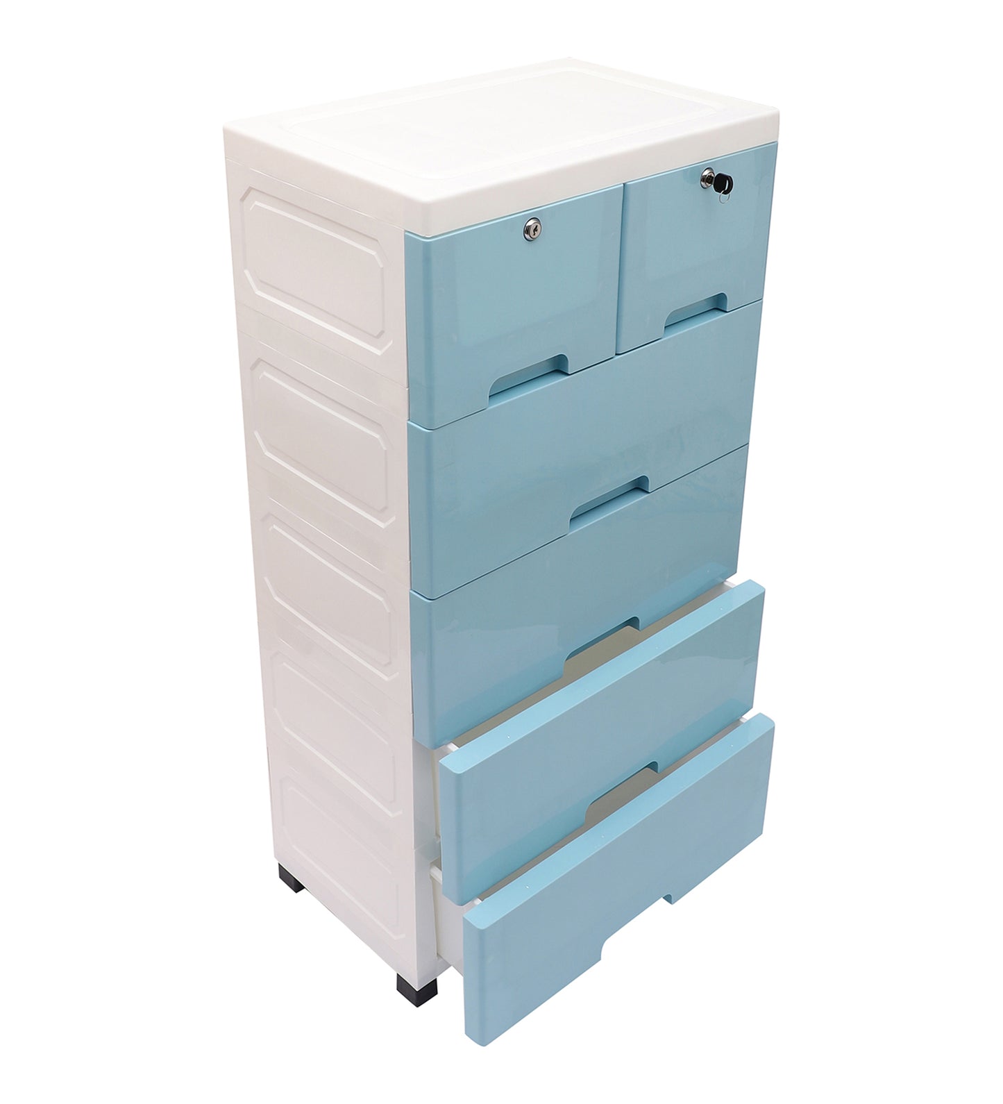 Soft Hued Chest Of Drawer Blue