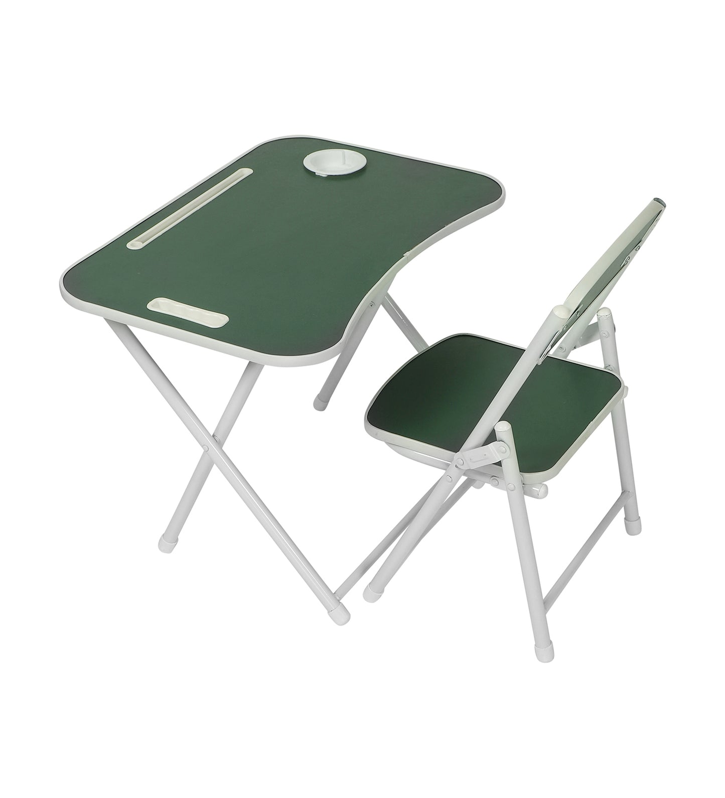 Foldable Table Chair Set Dark Green (3-6 yrs)
