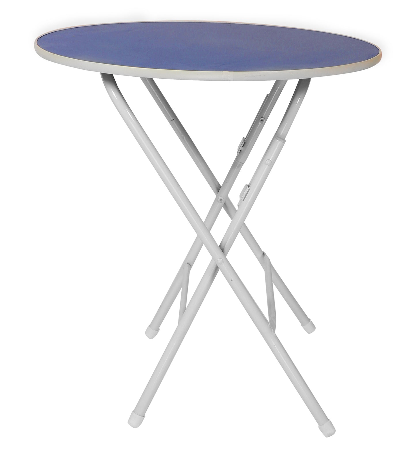 Foldable Round Table Chair Set Blue (Large)