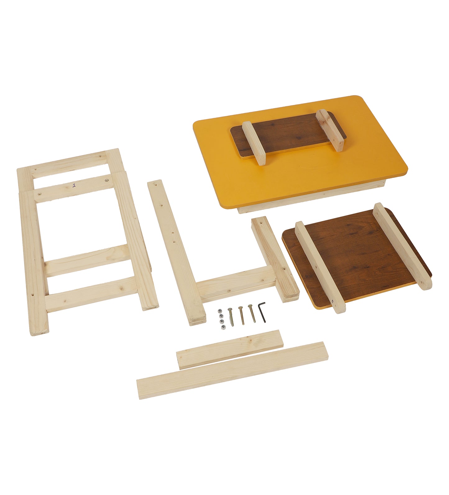 Wooden Table Chair Set Yellow(3-6 yrs)