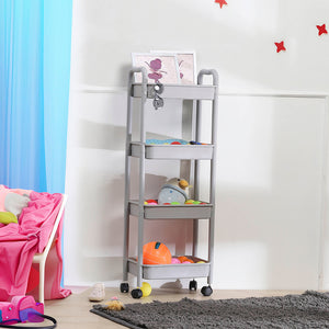 Sleek Storage 4-Layer Trolley