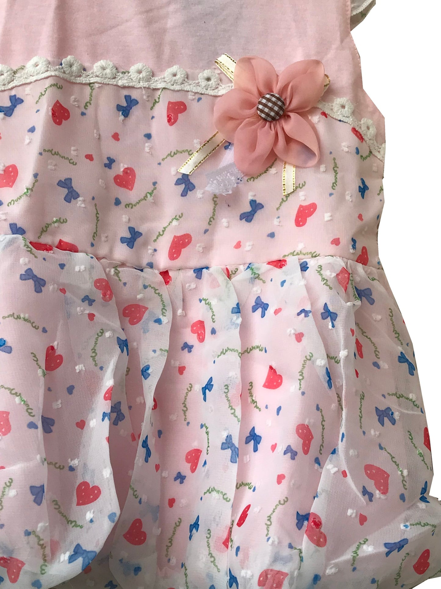 Pink Chiffon Party Dress 6-12 Months