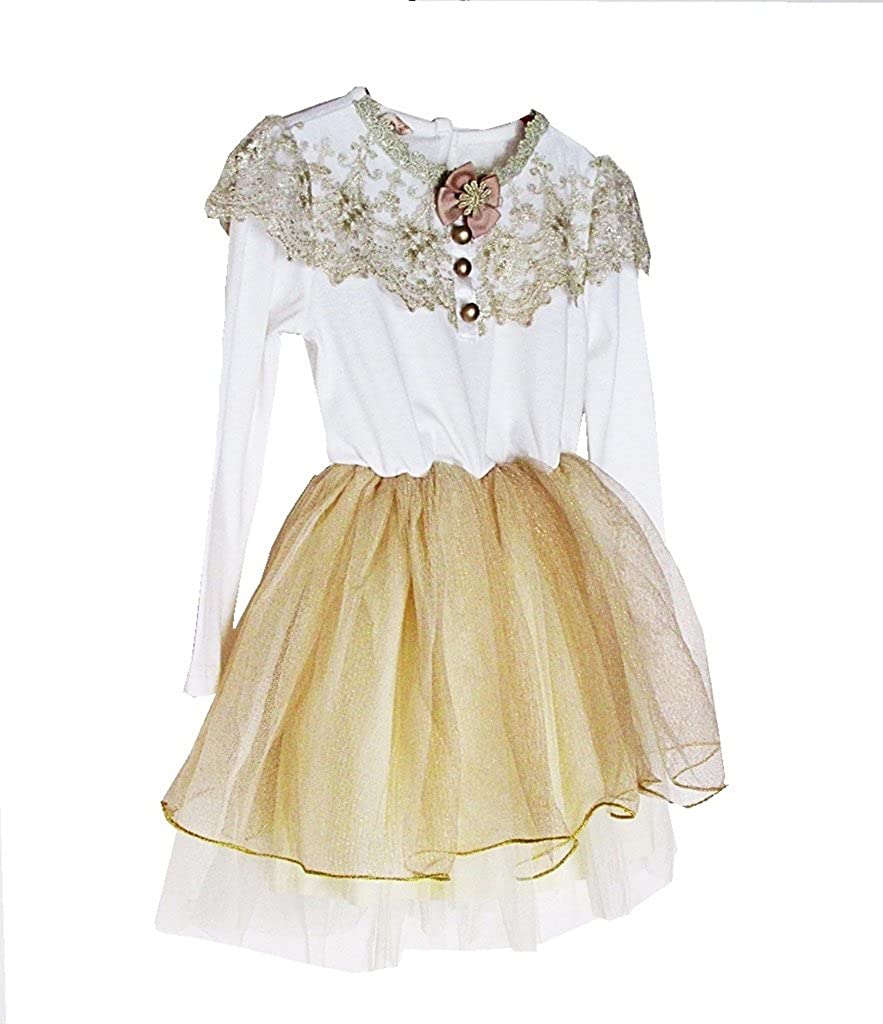 White Net Fairy Party Dress Shimmer 2-6 Years