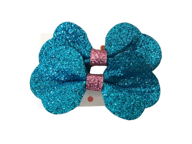 Blue Glitter Hair Clip
