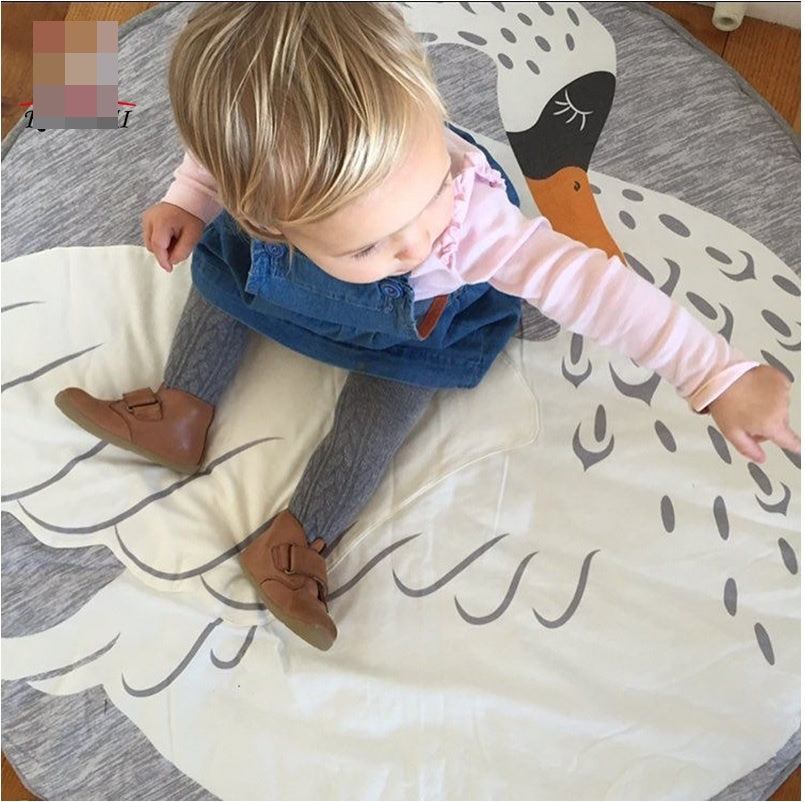 Swan Blanket Play Mats Crawling Rug