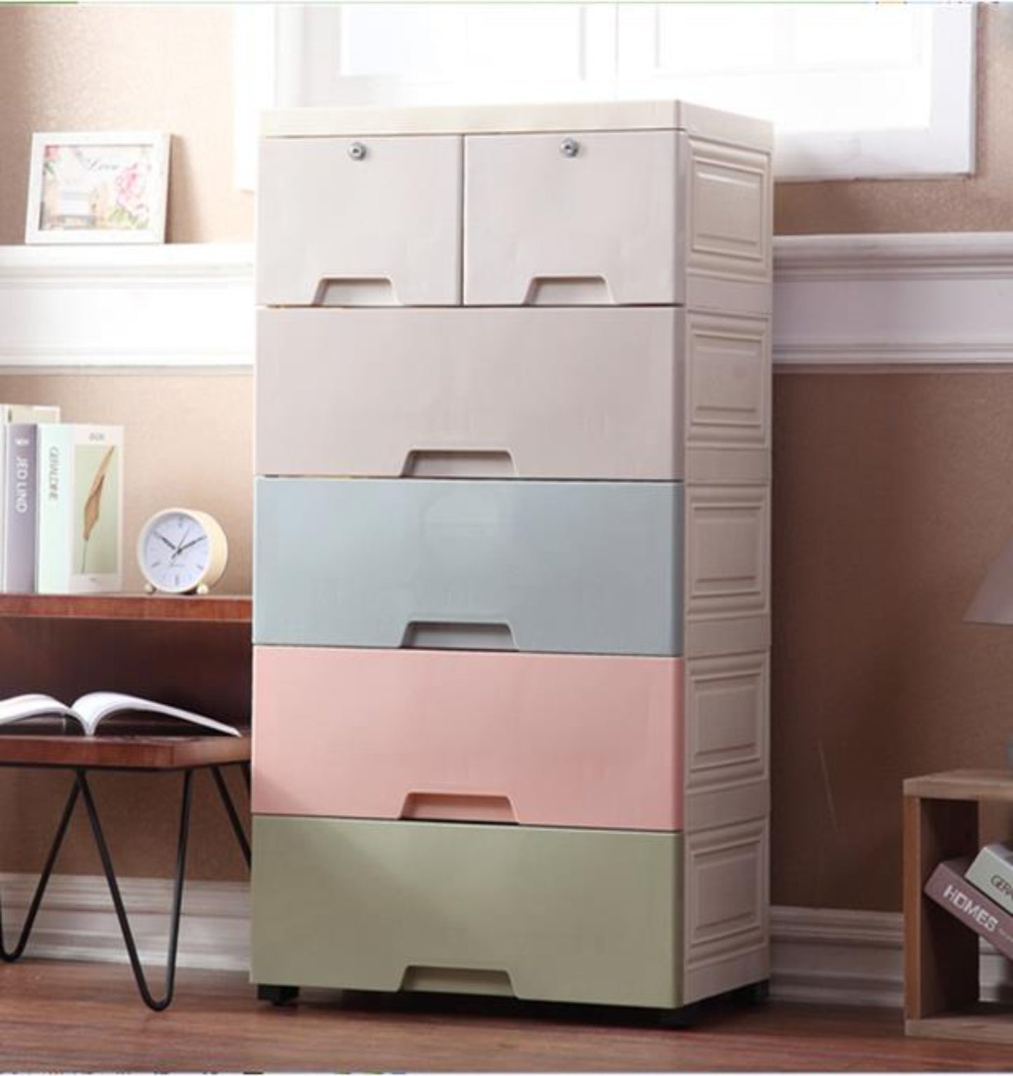Soft hued Chest of Drawer