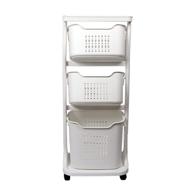 Storage Rolling Cart (White)