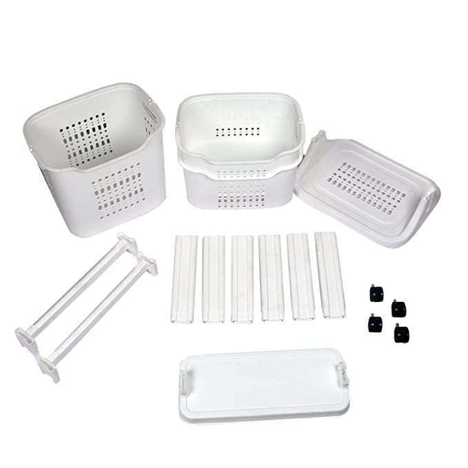Storage Rolling Cart (White)