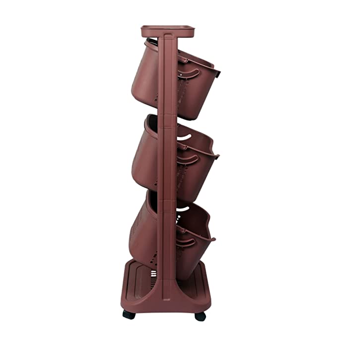 Storage Rolling Cart (Brown)