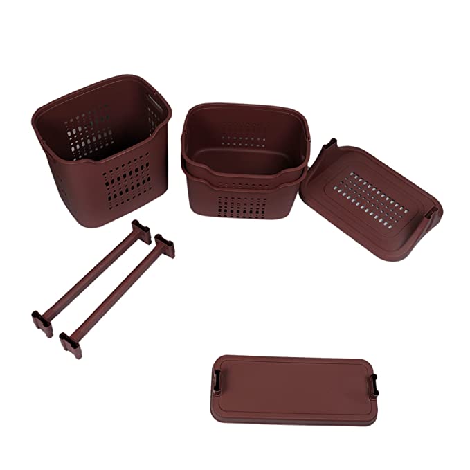 Storage Rolling Cart (Brown)