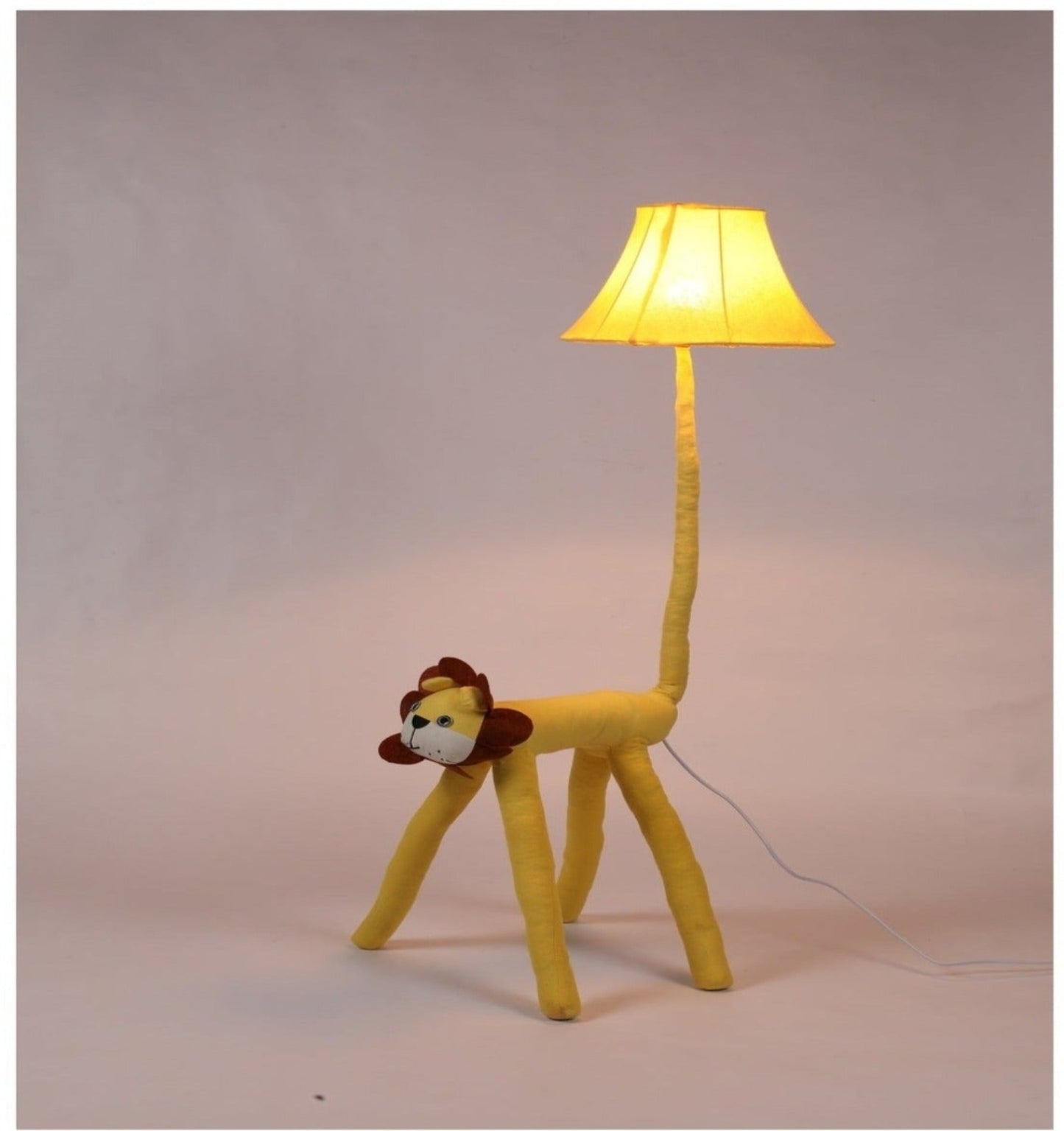 Lion Fabric Floor Lamp