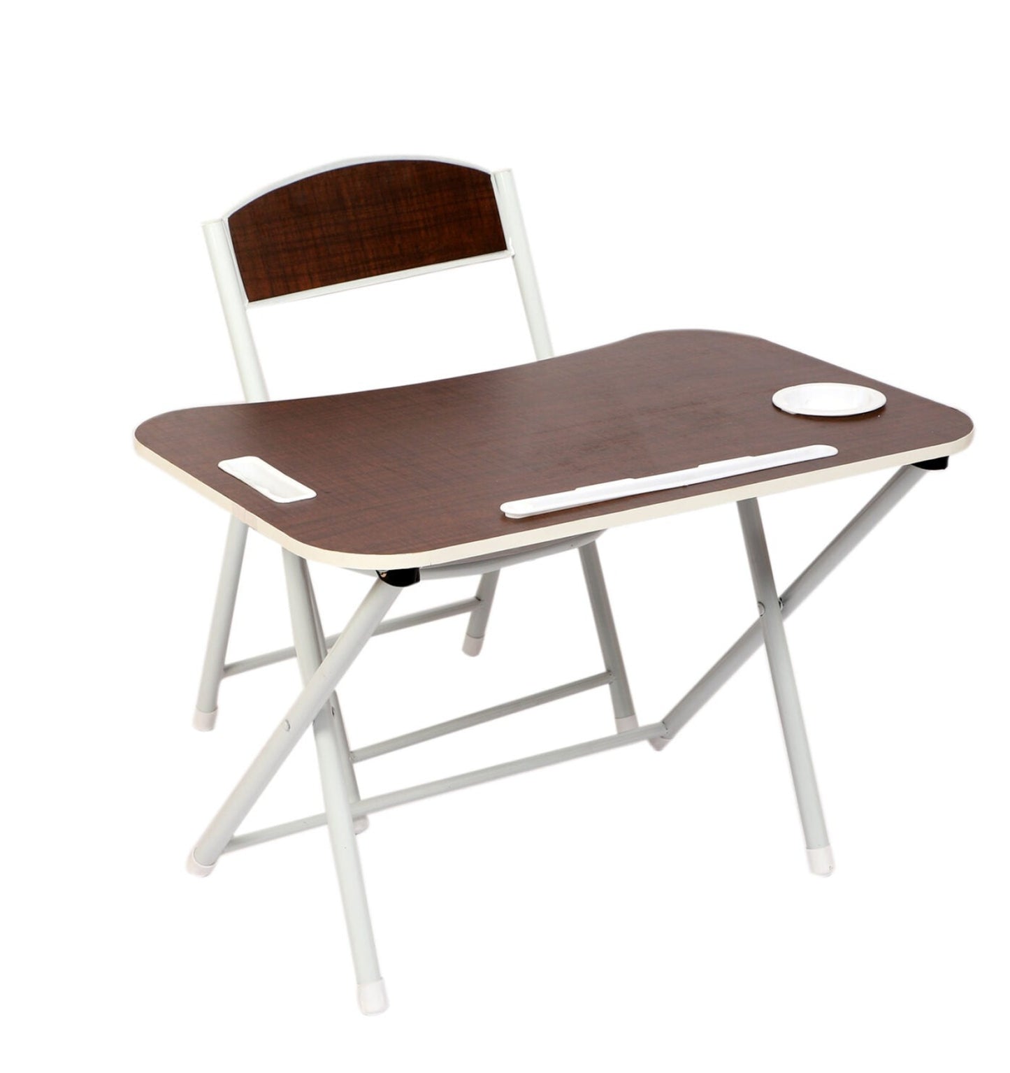 Foldable Table Chair Set Dark Coffee (3-6 yrs)