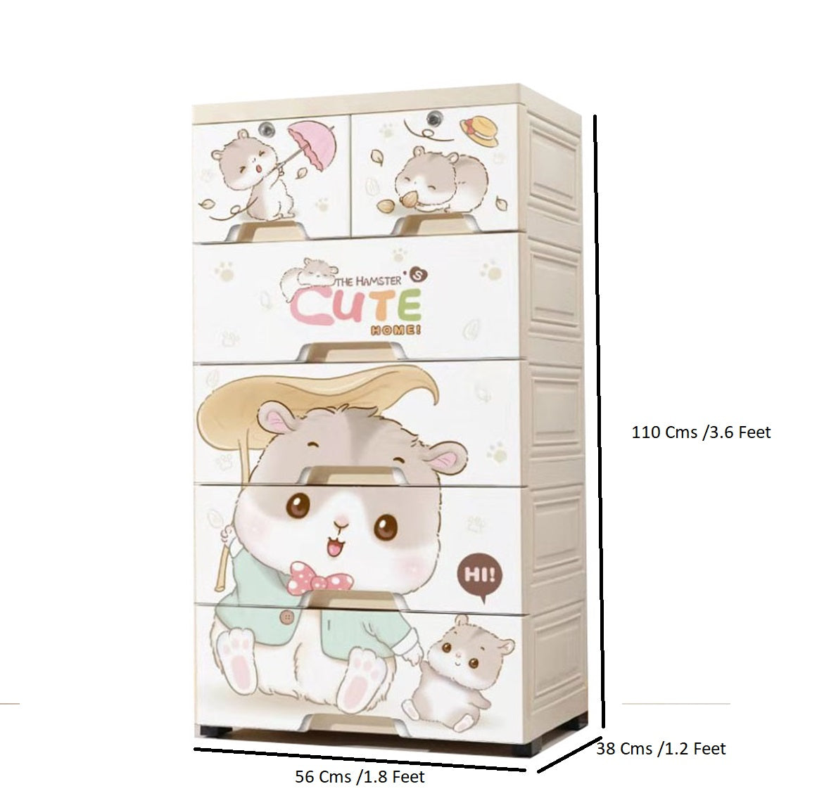Cute Bear Cabinet Drawers