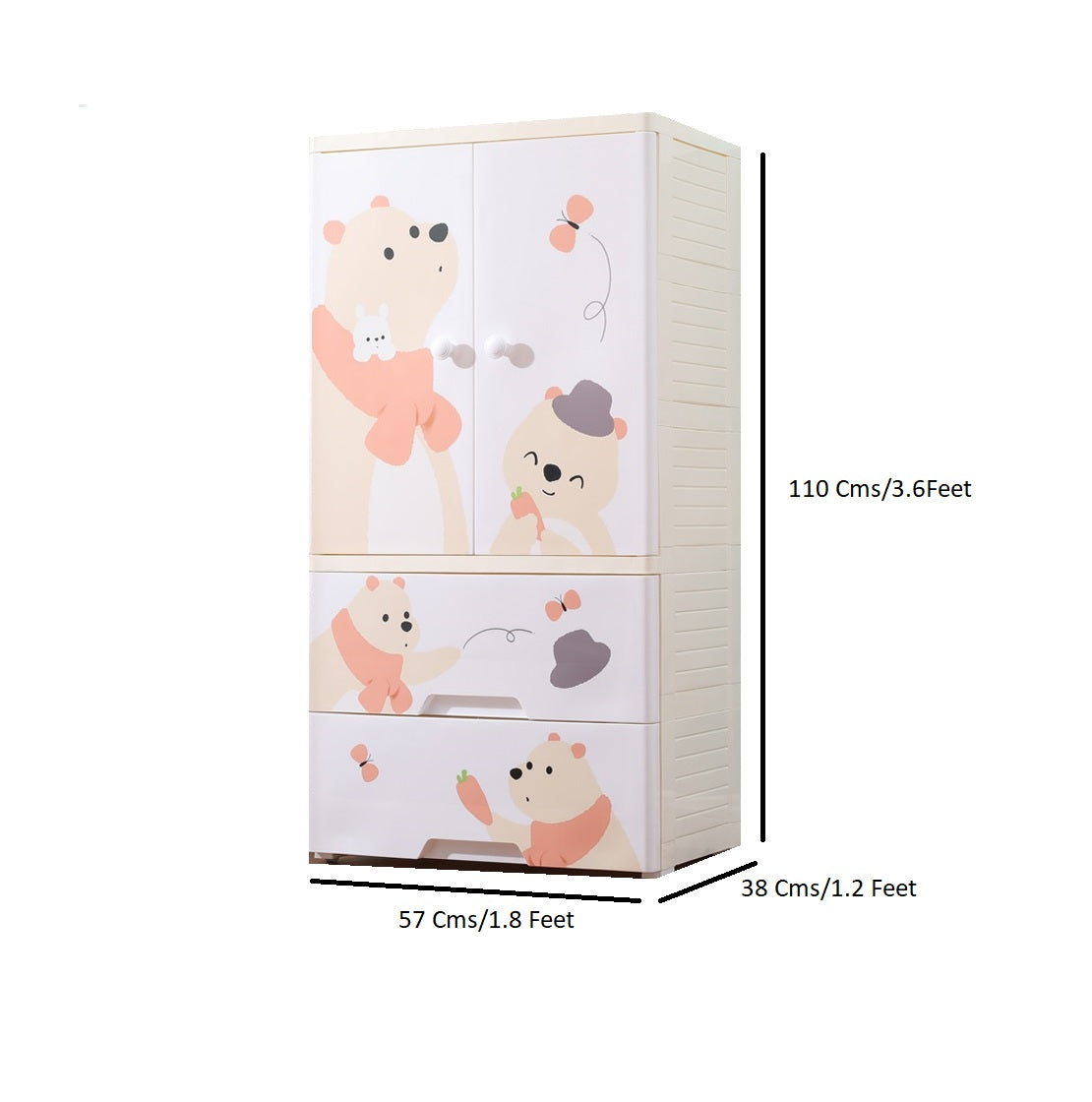 Dancing Bear Wardrobe (Small)