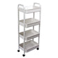 4 Layer Plastic Kitchen Storage Trolley