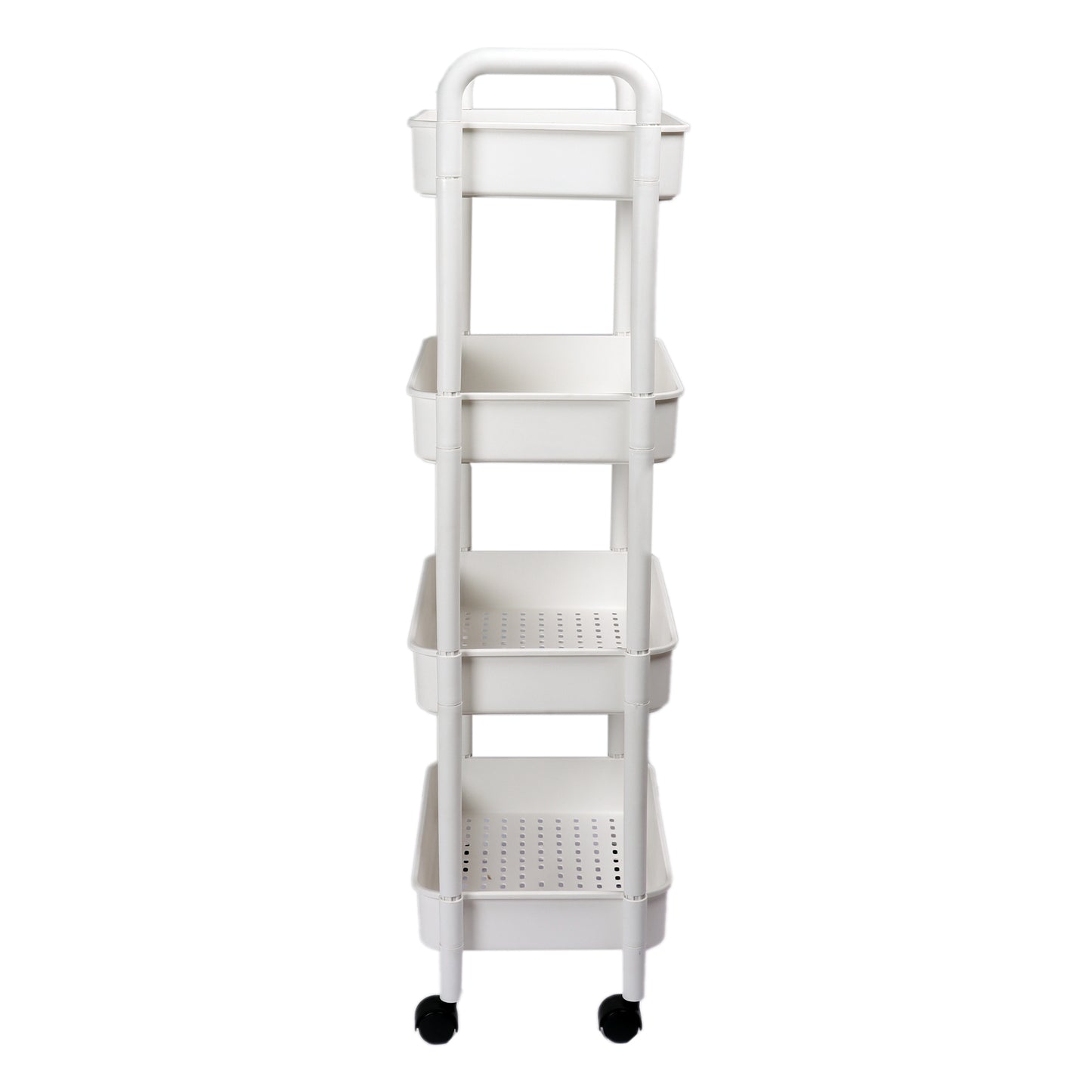 4 Layer Plastic Kitchen Storage Trolley