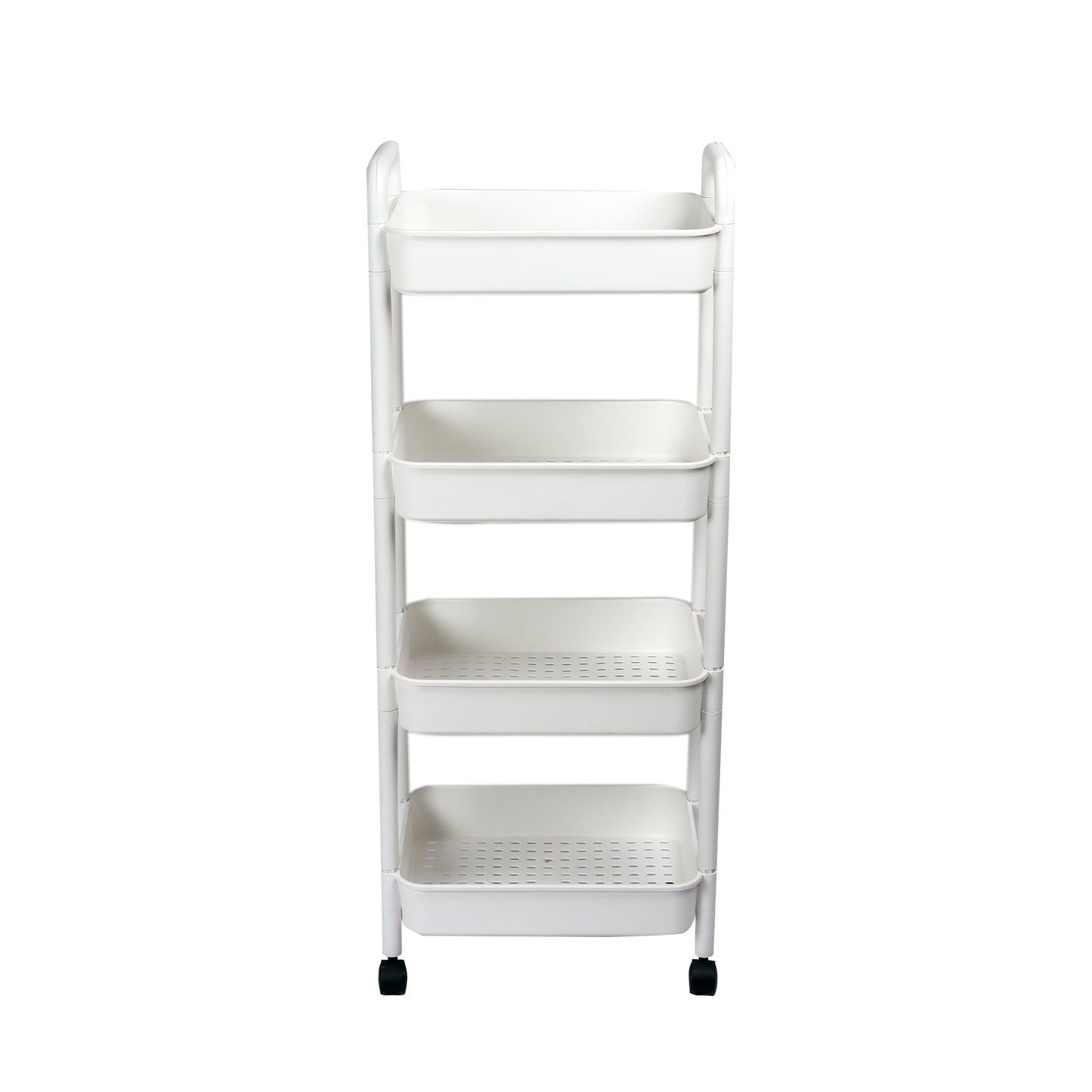 4 Layer Plastic Kitchen Storage Trolley