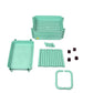 4 Layer Plastic Kitchen Storage Trolley Green