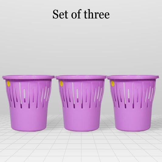 7 Liter Multi Utility Basket Purple Pack Of 3