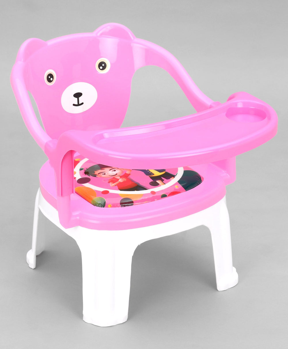 Kids Chair With Cushion Seat Pink