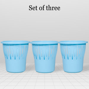 7 Liter Multi Utility Basket Blue Pack Of 3