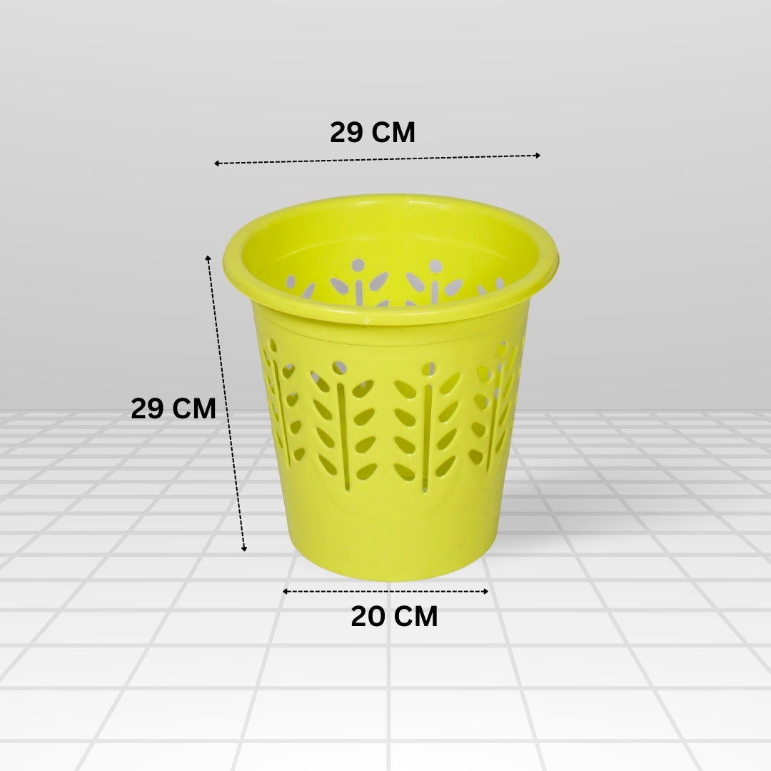 7 Liter Waste Basket Green Pack of 1