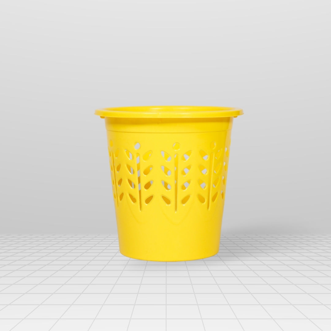 7 Liter Waste Basket Yellow Pack of 1