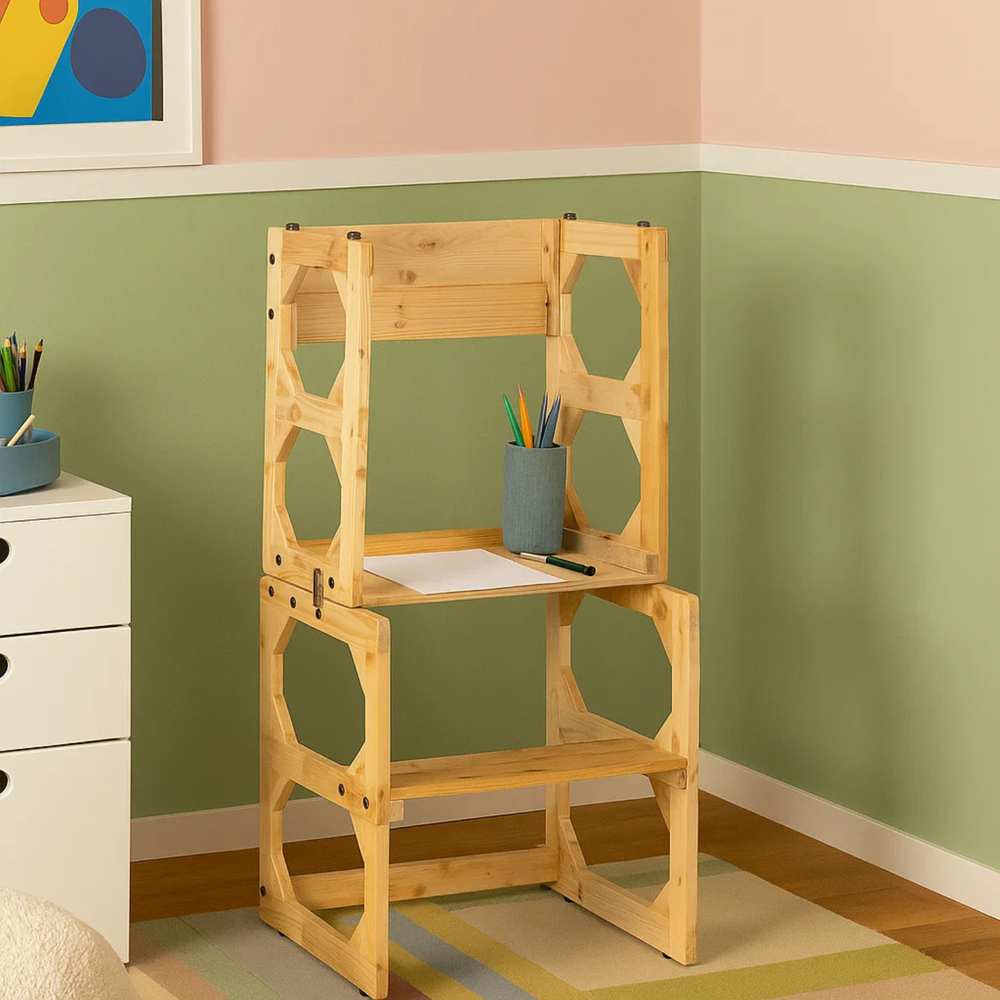 Convertible Kids Table Chair & Step Ladder (3-8 Yrs)