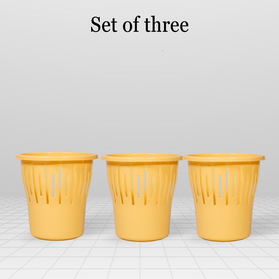 5 Liter Multi Utility Basket Yellow Pack Of 3